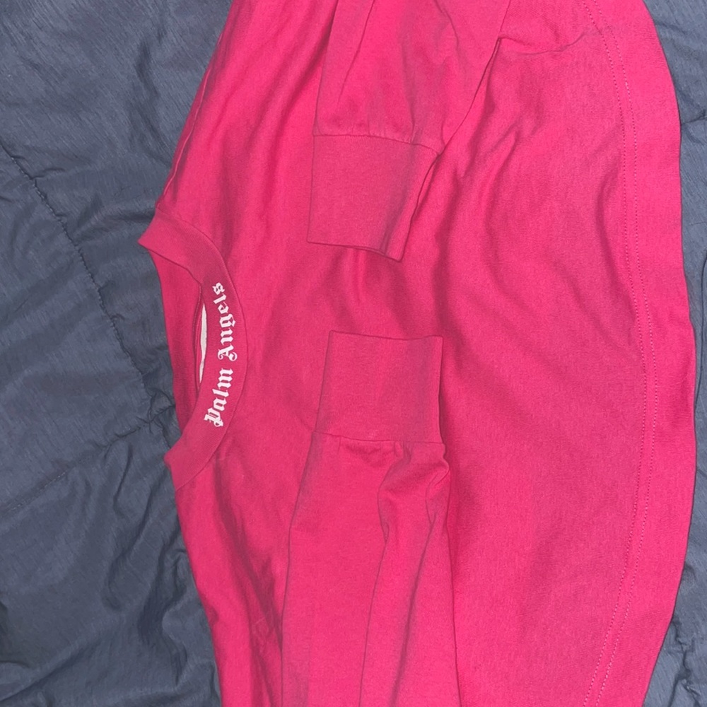 Palm angles long sleeve crop top size medium